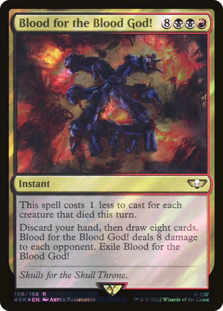 Blood for the Blood God! (40K-108★) - Warhammer 40,000 Commander Foil