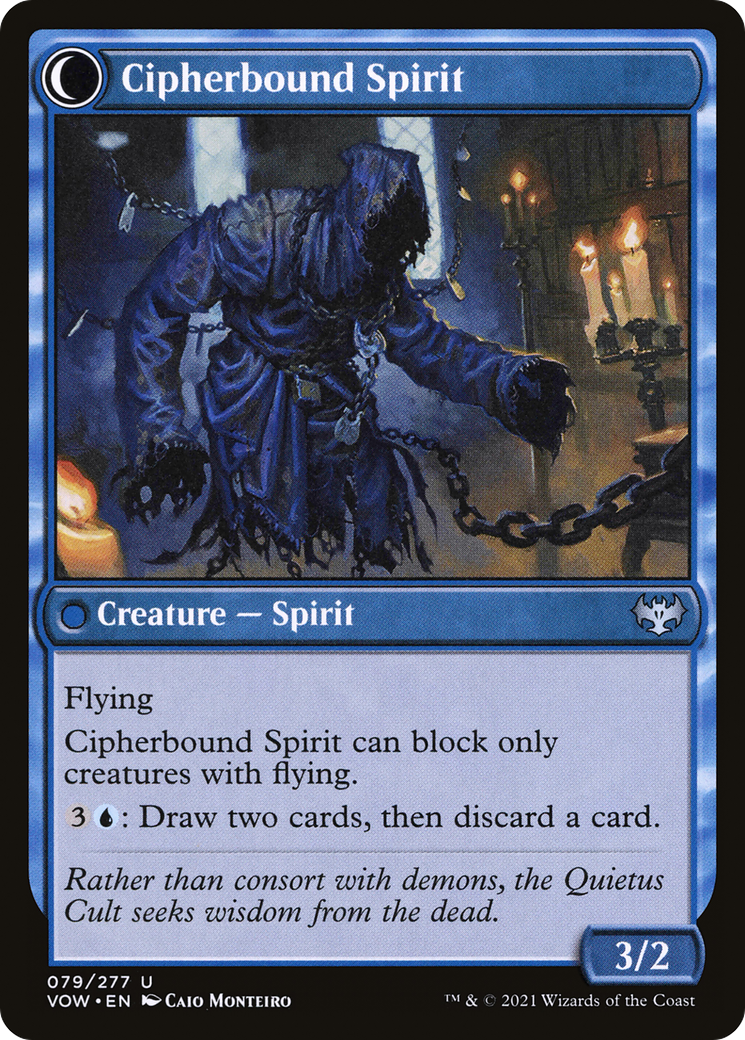 Soulcipher Board // Cipherbound Spirit (VOW-079) - Innistrad: Crimson Vow: (Double Faced Transform)