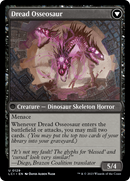 Visage of Dread // Dread Osseosaur (LCI-129) - The Lost Caverns of Ixalan Foil