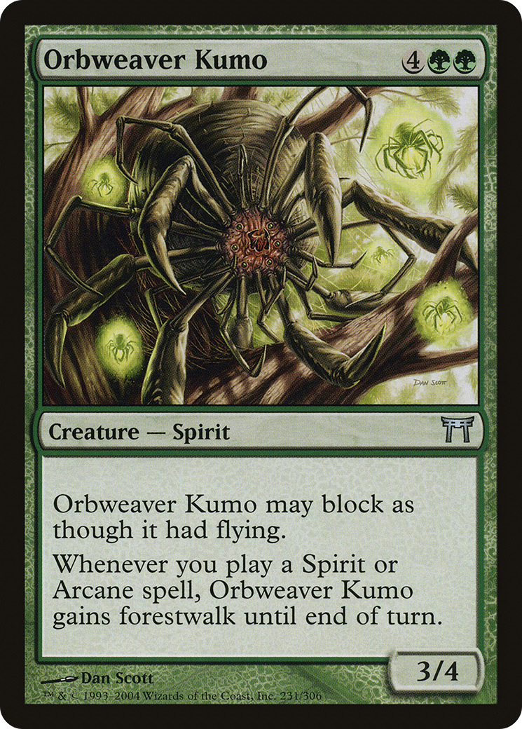 Orbweaver Kumo (CHK-231) - Champions of Kamigawa Foil