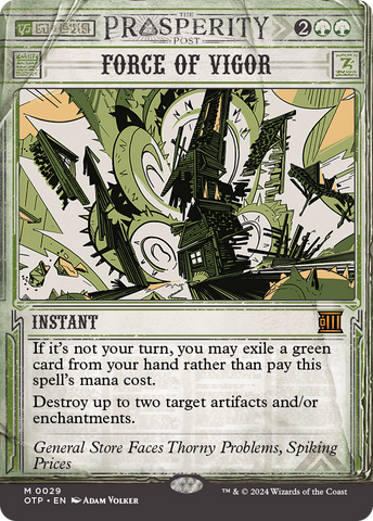 Force of Vigor (OTP-029) - Breaking News: (Showcase) (Borderless)