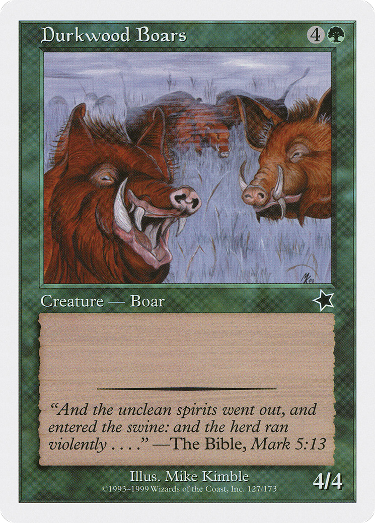 Durkwood Boars (S99-127) - Starter 1999
