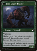 Tireless Hauler // Dire-Strain Brawler (MID-203) - Innistrad: Midnight Hunt: (Double Faced Transform) Foil