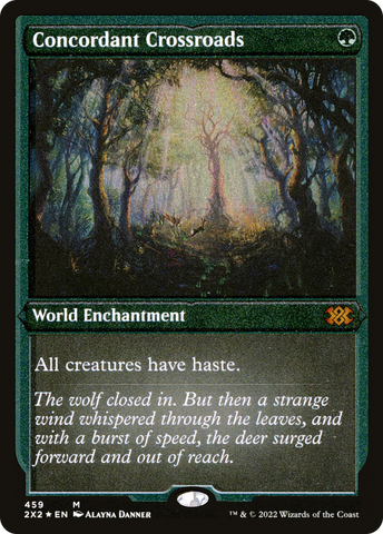 Concordant Crossroads (2X2-459) - Double Masters 2022 Etched Foil