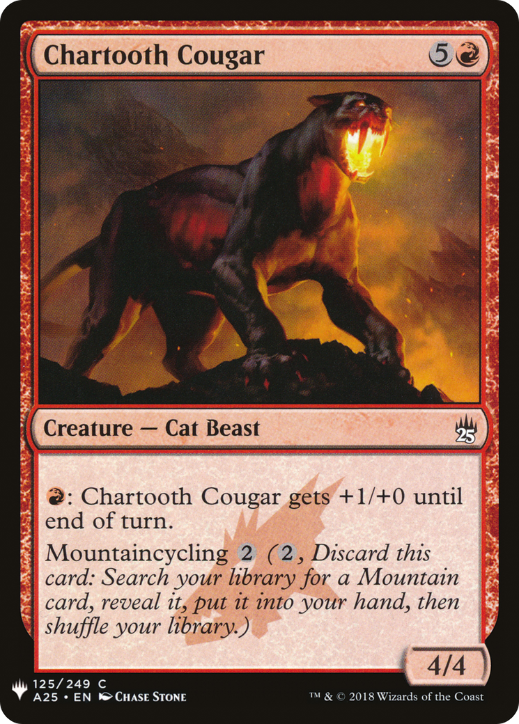 Chartooth Cougar (LIST-A25-125) - The List