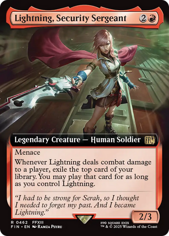 Lightning, Security Sergeant (FIN-462) - FINAL FANTASY: (Extended Art)