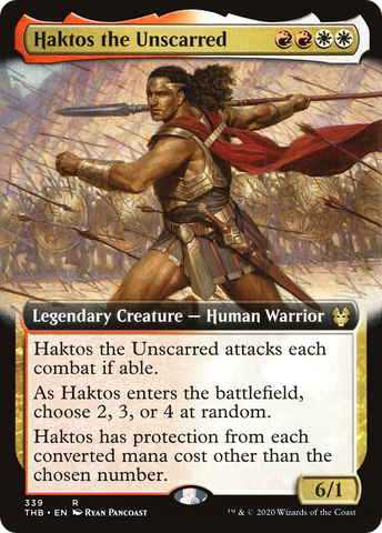 Haktos the Unscarred (THB-339) - Theros Beyond Death: (Extended Art)