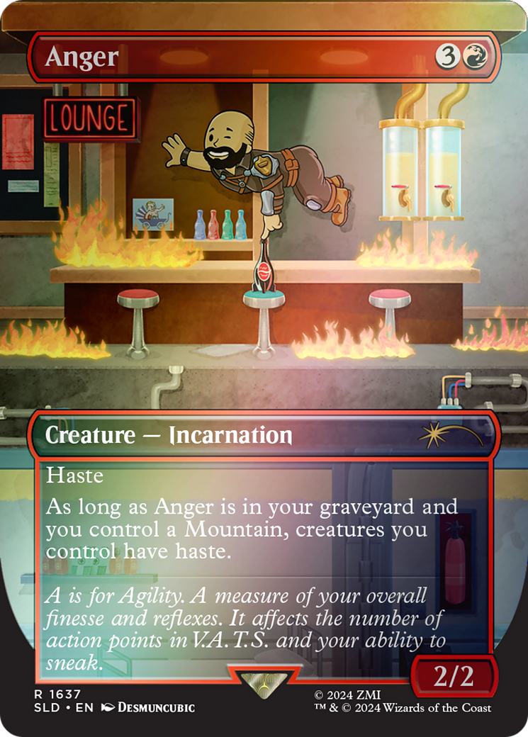 Anger (SLD-1637★) - Secret Lair Drop (Borderless) Foil