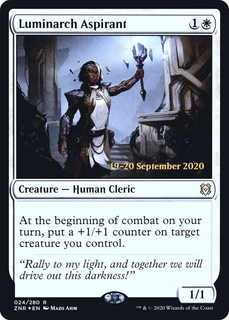 Luminarch Aspirant (PRE-24S) - Zendikar Rising Promos Foil