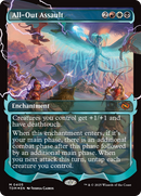 All-Out Assault (TDM-405) - Tarkir: Dragonstorm: (Showcase, enchantment) (Borderless) Foil