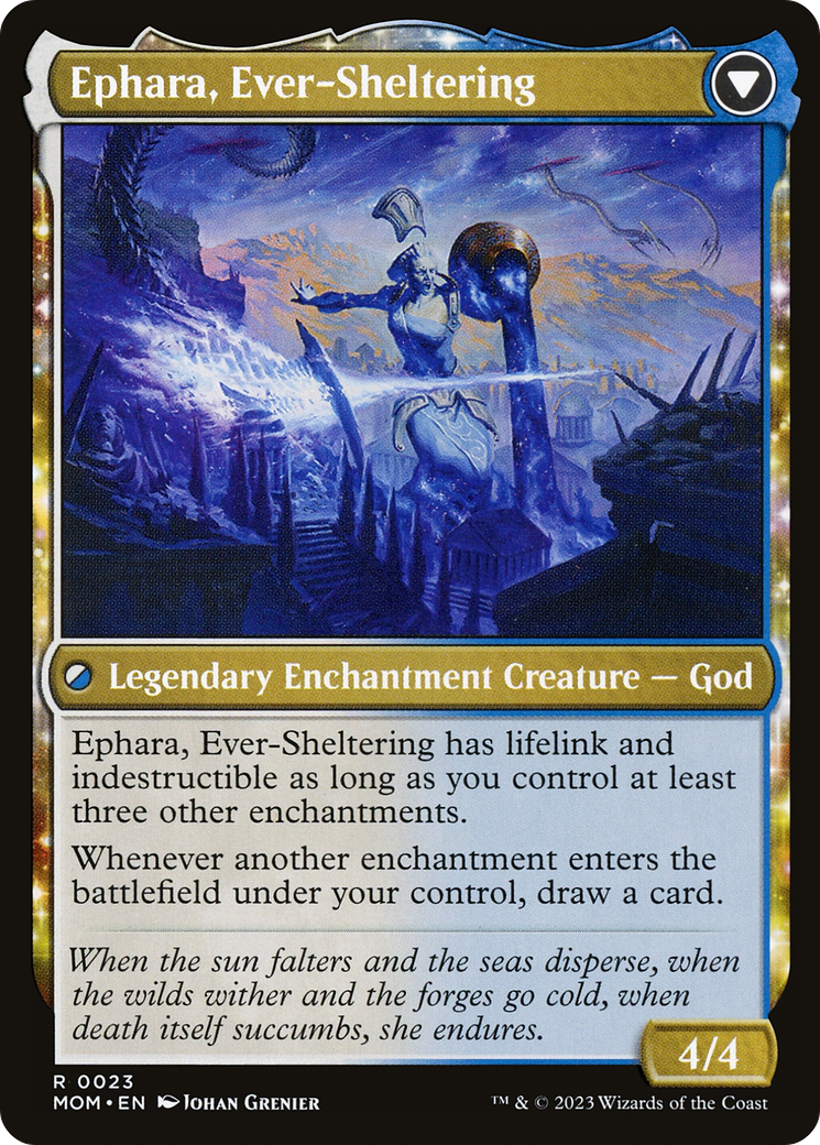 Invasion of Theros // Ephara, Ever-Sheltering (MOM-023) - March of the Machine: (enchantment)