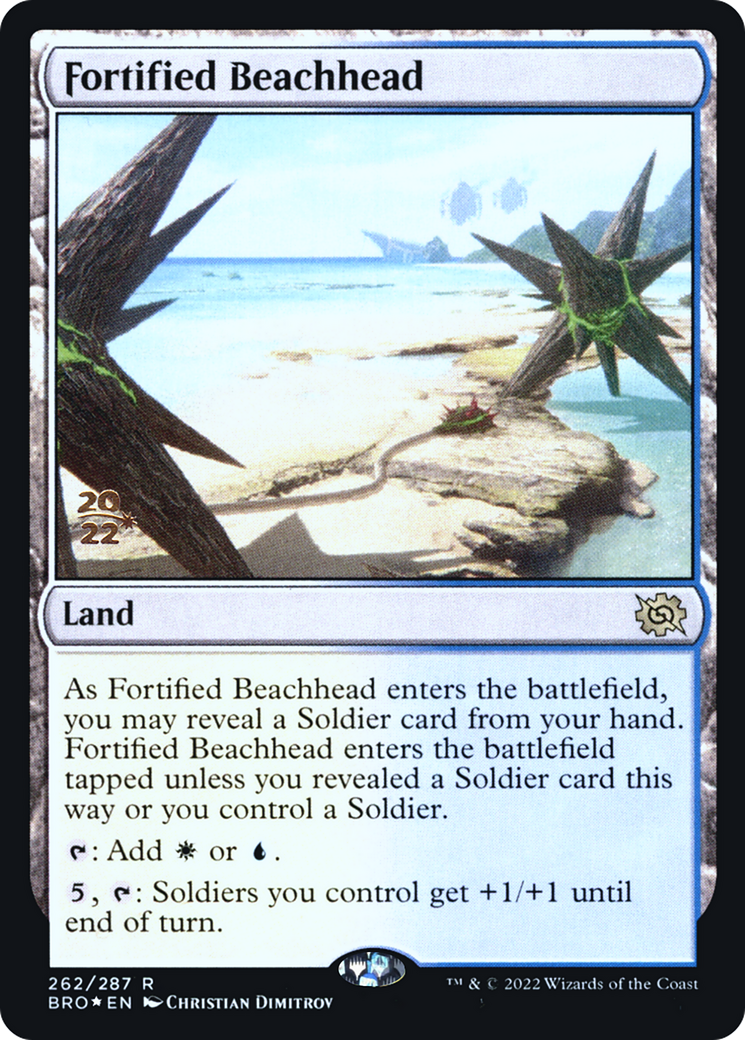 Fortified Beachhead (PRE-262S) - The Brothers' War Promos Foil