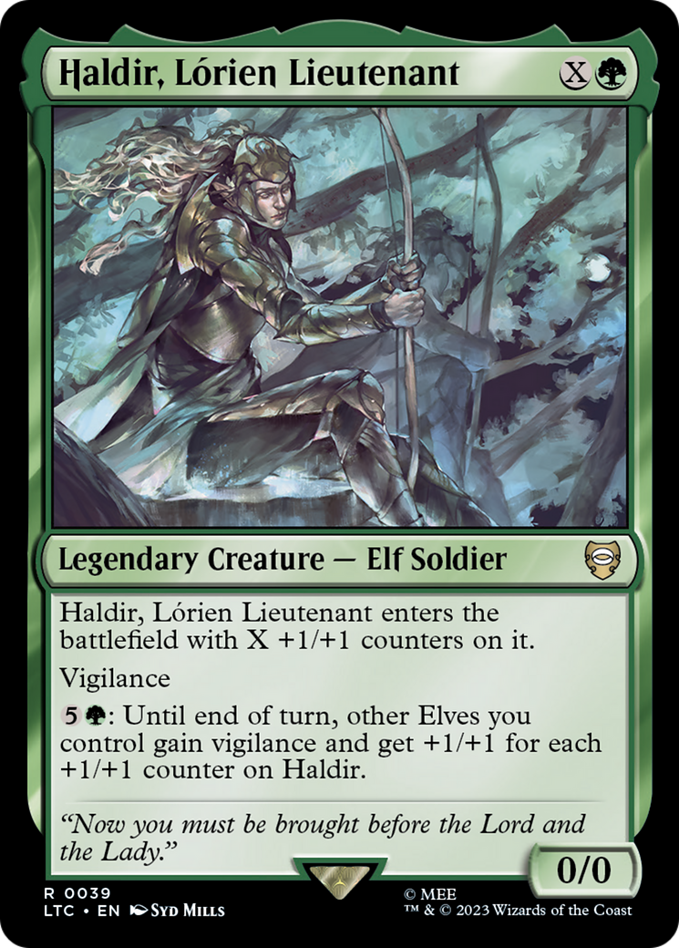 Haldir, Lórien Lieutenant (LTC-039) - Tales of Middle-earth Commander