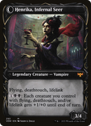 Henrika Domnathi // Henrika, Infernal Seer (VOW-293) - Innistrad: Crimson Vow: (Showcase, Double Faced Transform) Foil
