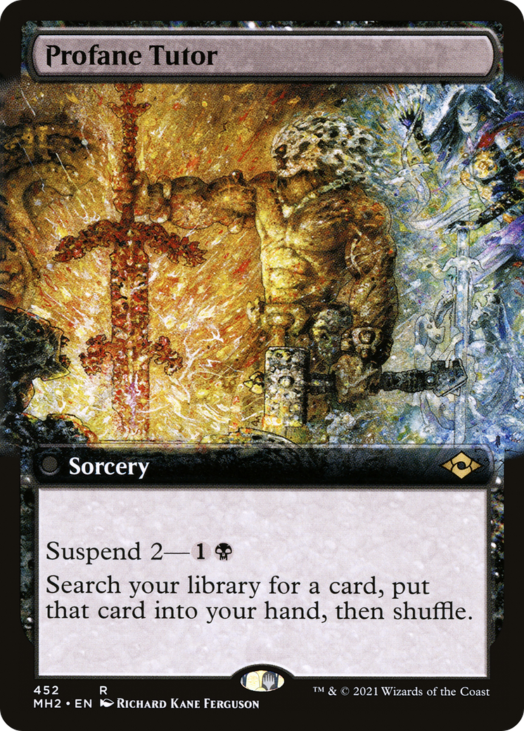 Profane Tutor (MH2-452) - Modern Horizons 2: (Extended Art)