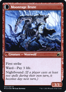 Brutal Cathar // Moonrage Brute (PRE-007) - Innistrad: Midnight Hunt Promos: (Double Faced Transform) Foil