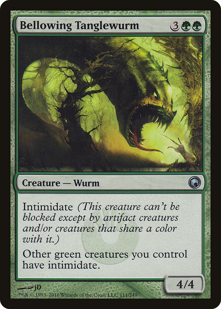 Bellowing Tanglewurm (SOM-111) - Scars of Mirrodin