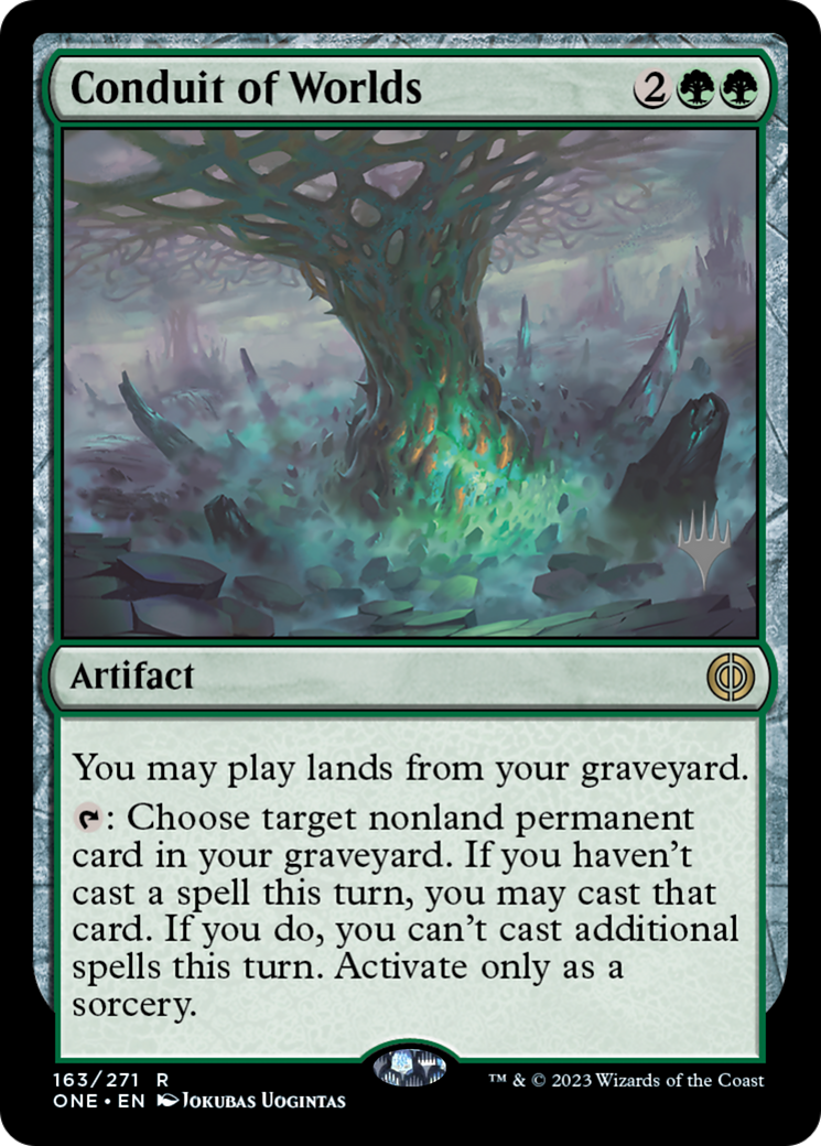 Conduit of Worlds (PPONE-163P) - Phyrexia: All Will Be One Promos Foil