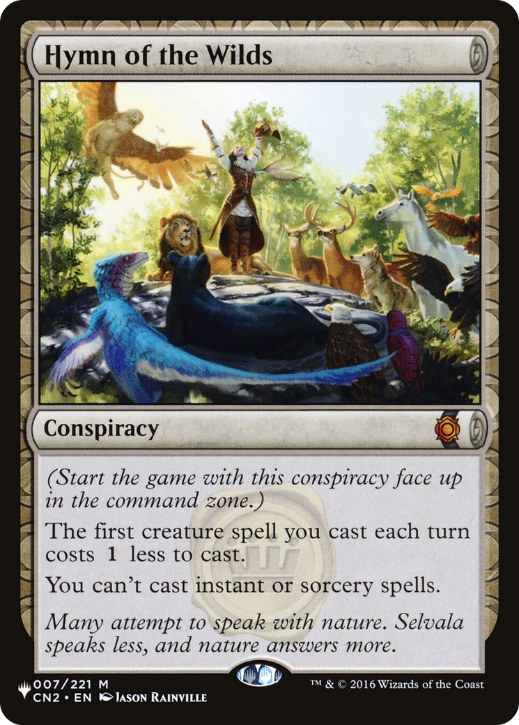 Hymn of the Wilds (LIST-CN2-7) - The List: (draft)