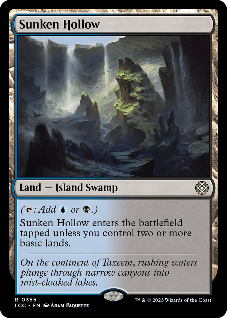 Sunken Hollow (LCC-355) - The Lost Caverns of Ixalan Commander
