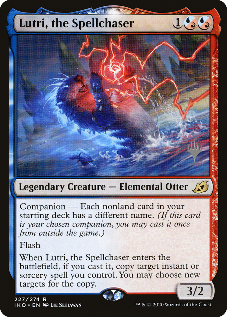 Lutri, the Spellchaser (PPIKO-227P) - Ikoria: Lair of Behemoths Promos: (companion) Foil