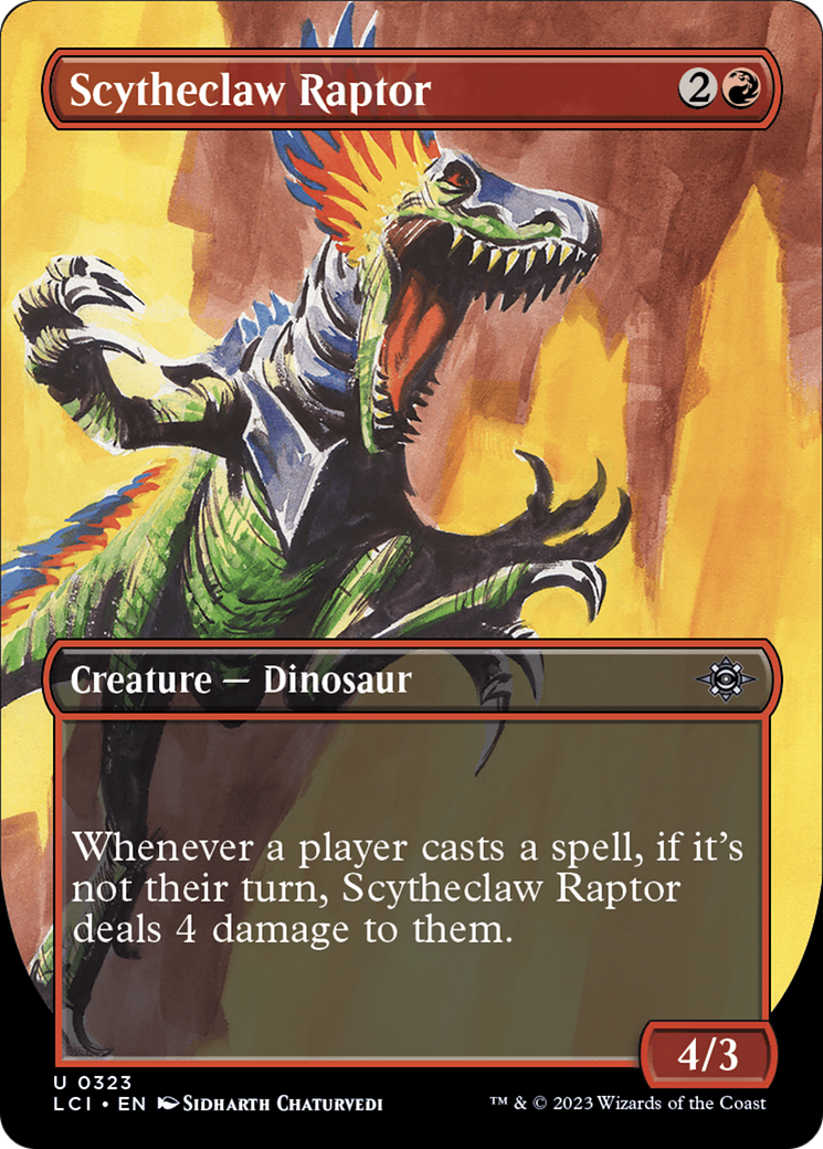 Scytheclaw Raptor (LCI-323) - The Lost Caverns of Ixalan (Borderless) Foil
