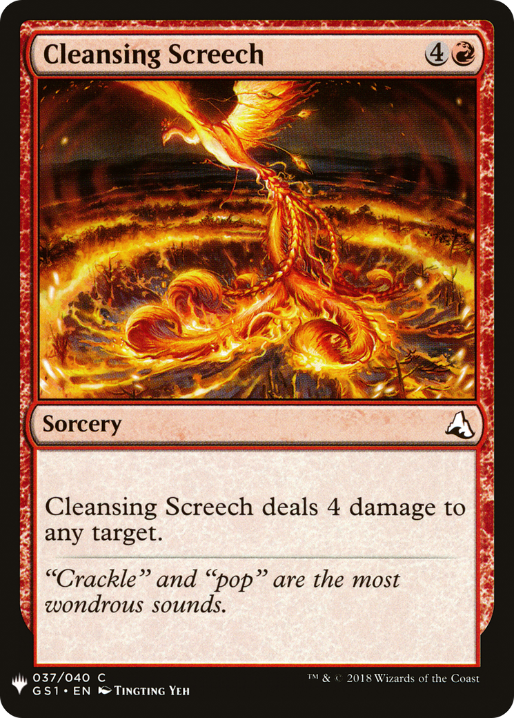 Cleansing Screech (LIST-037) - The List