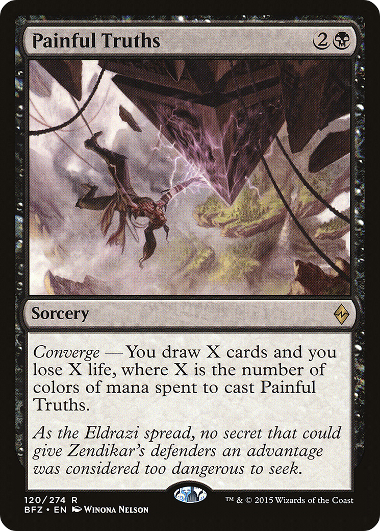 Painful Truths (BFZ-120) - Battle for Zendikar Foil