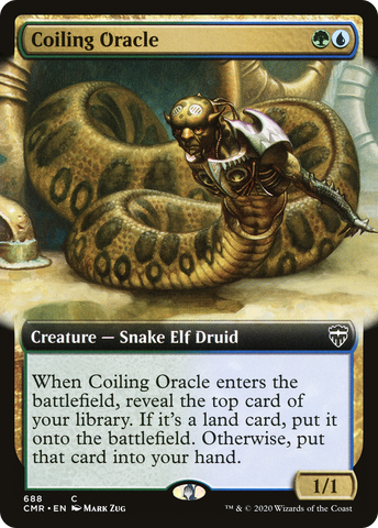 Coiling Oracle (CMR-688) - Commander Legends: (Extended Art) Foil