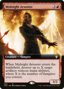 Midnight Arsonist (VOC-065) - Crimson Vow Commander: (Extended Art)