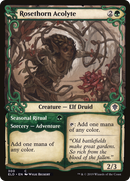 Rosethorn Acolyte // Seasonal Ritual (ELD-300) - Throne of Eldraine: (Showcase)