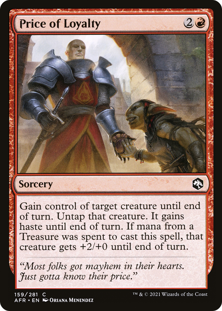 Price of Loyalty (AFR-159) - Adventures in the Forgotten Realms Foil