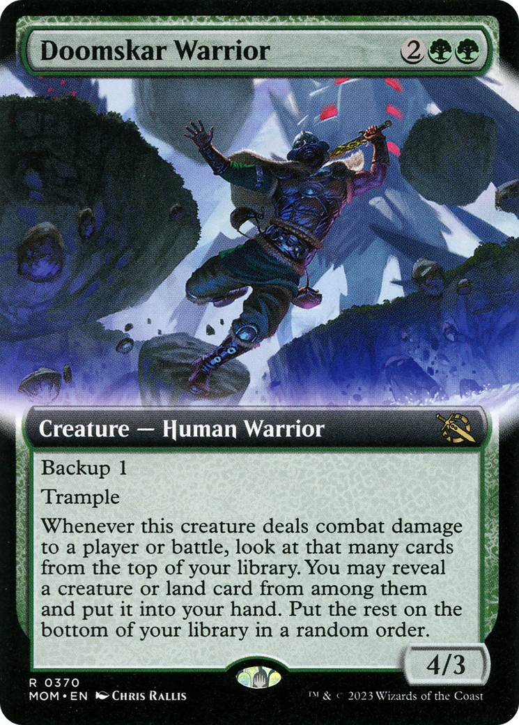 Doomskar Warrior (MOM-370) - March of the Machine: (Extended Art)