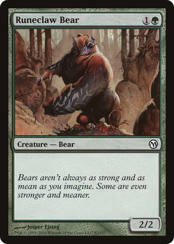 Runeclaw Bear (DPA-082) - Duels of the Planeswalkers