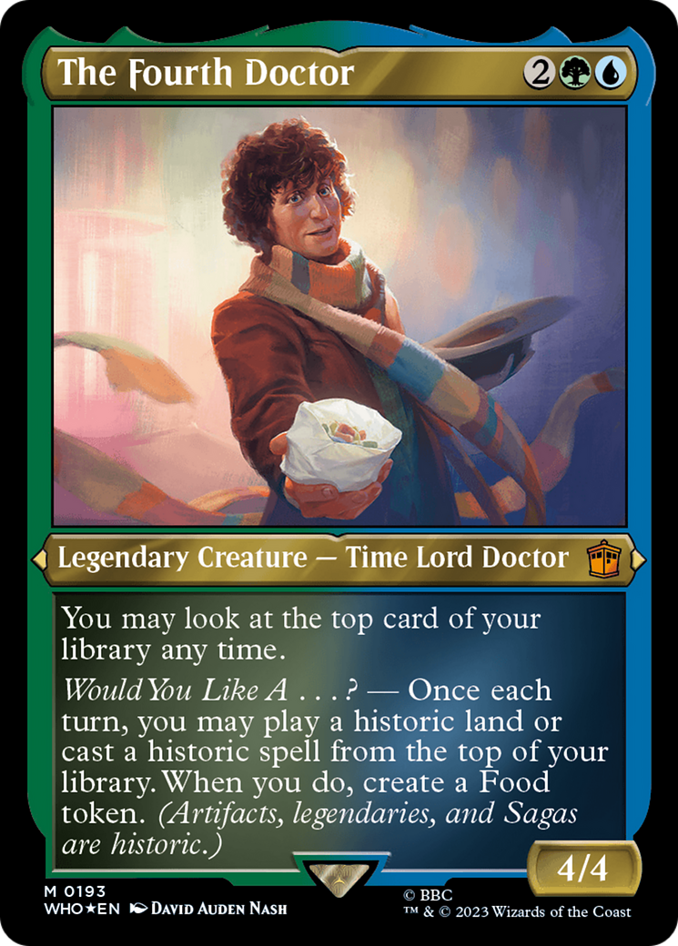 The Fourth Doctor (WHO-193) - Doctor Who Etched Foil