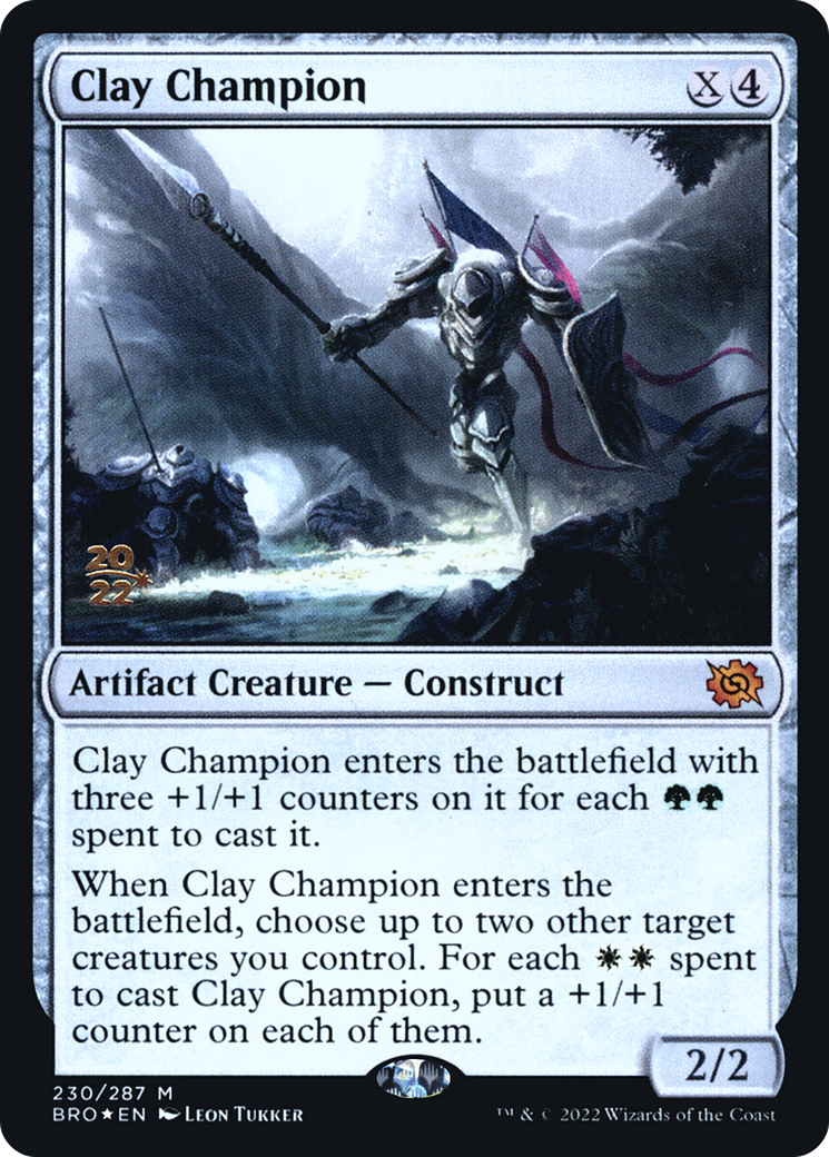 Clay Champion (PRE-230S) - The Brothers' War Promos Foil