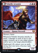 Volatile Arsonist // Dire-Strain Anarchist (PRE-181S) - Innistrad: Crimson Vow Promos: (Double Faced Transform) Foil