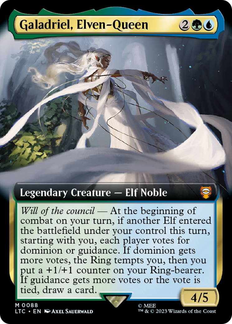 Galadriel, Elven-Queen (LTC-088) - Tales of Middle-earth Commander: (Extended Art) Foil