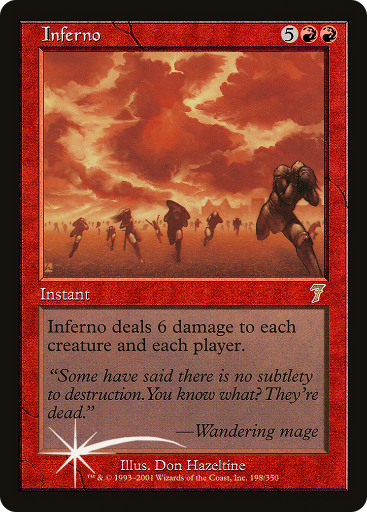 Inferno (7ED-198★) - Seventh Edition Foil