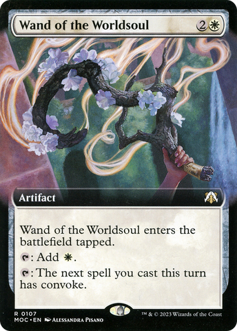 Wand of the Worldsoul (MOC-107) - March of the Machine Commander: (Extended Art)