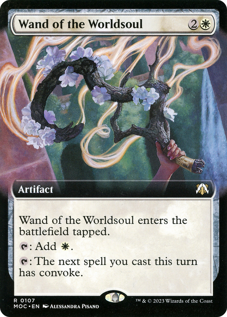 Wand of the Worldsoul (MOC-107) - March of the Machine Commander: (Extended Art)