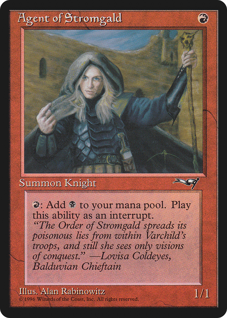 Agent of Stromgald (ALL-095) - Alliances