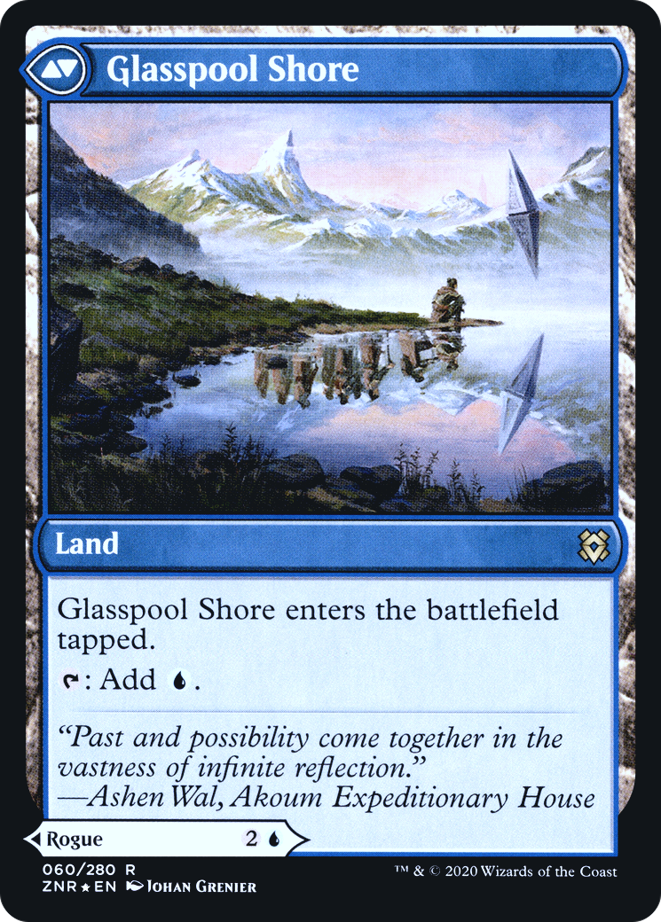 Glasspool Mimic // Glasspool Shore (PRE-60S) - Zendikar Rising Promos Foil