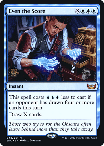 Even the Score (PRE-042) - Streets of New Capenna Promos Foil