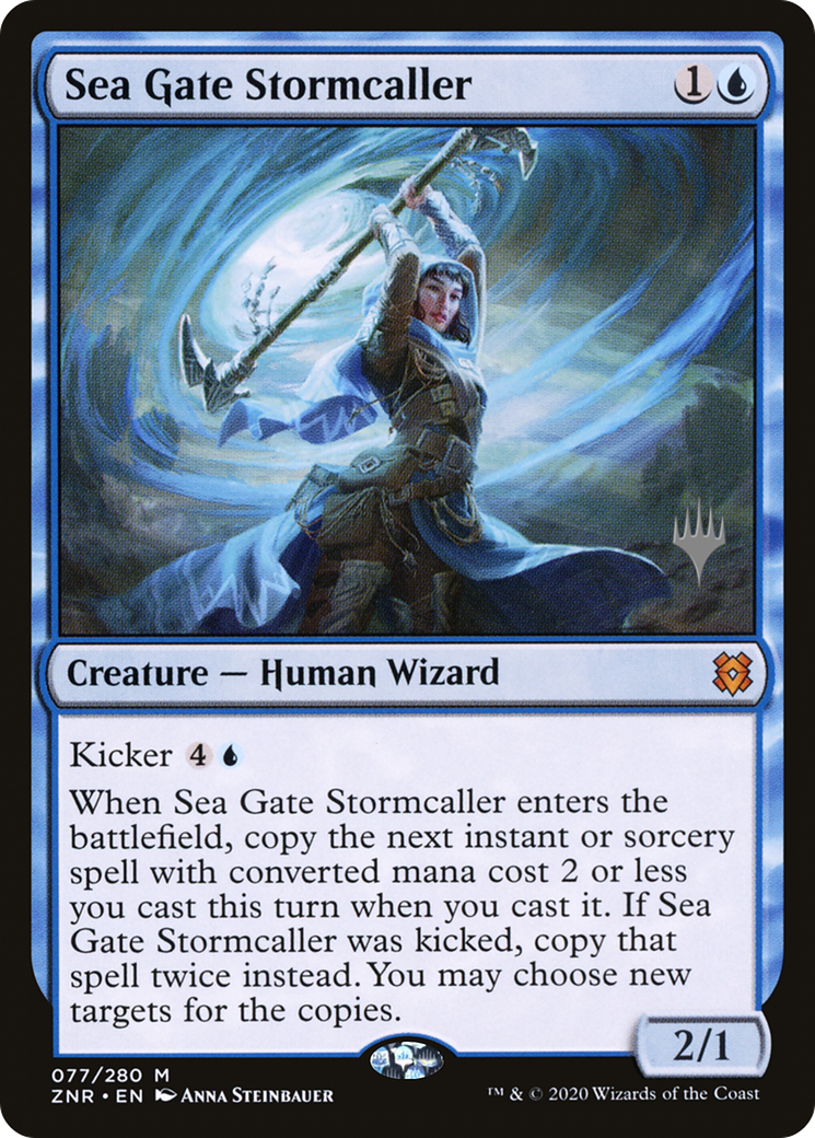Sea Gate Stormcaller (PPZNR-77P) - Zendikar Rising Promos
