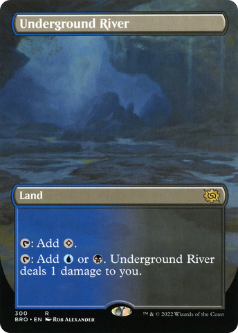 Underground River (BRO-300) - The Brothers' War (Borderless) Foil