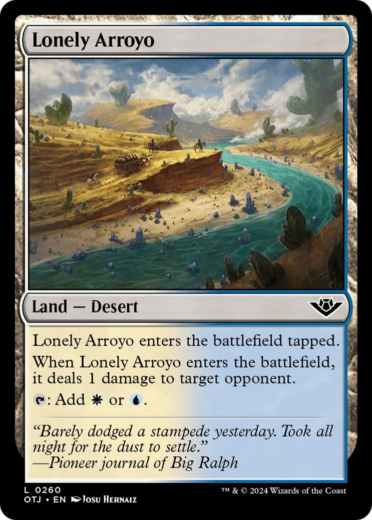Lonely Arroyo (OTJ-260) - Outlaws of Thunder Junction Foil