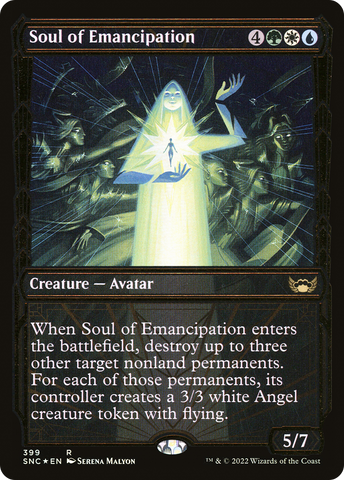Soul of Emancipation (SNC-399) - Streets of New Capenna: (Showcase) Foil