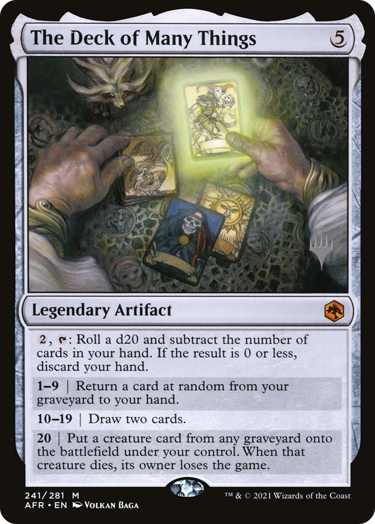 The Deck of Many Things (PPAFR-241P) - Adventures in the Forgotten Realms Promos