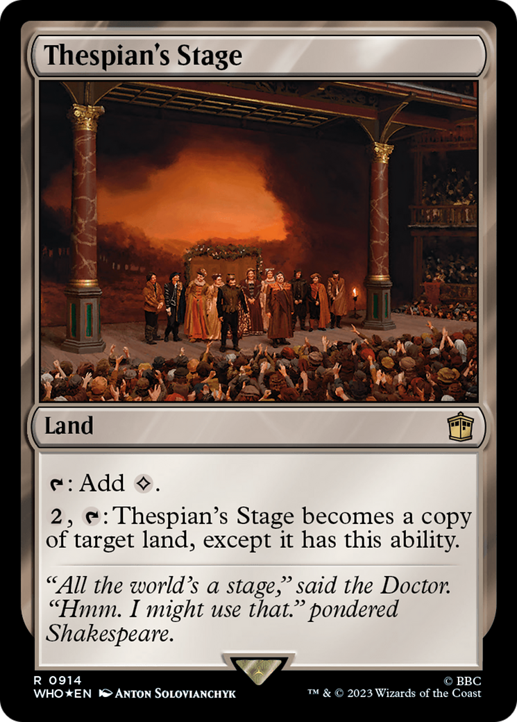 Thespian's Stage (WHO-914) - Doctor Who Foil